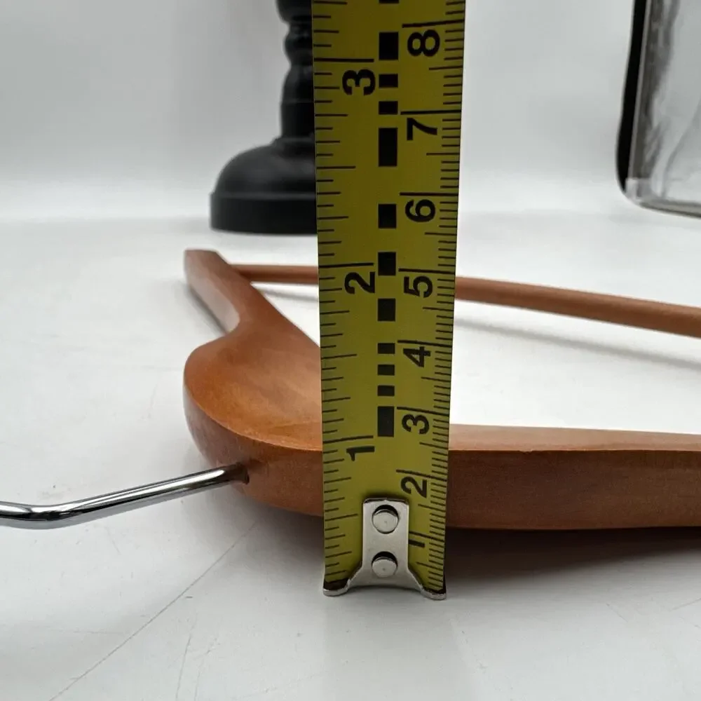 Lot Of 10 Beautiful Wood Hangers For Pants And Or Suits
